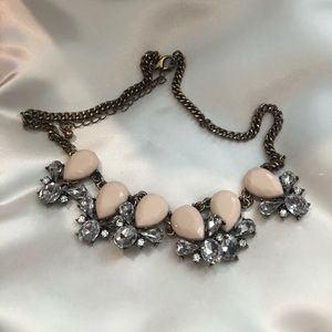 Silver setting necklace